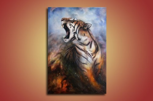 obraz na stenu divoky tiger 1