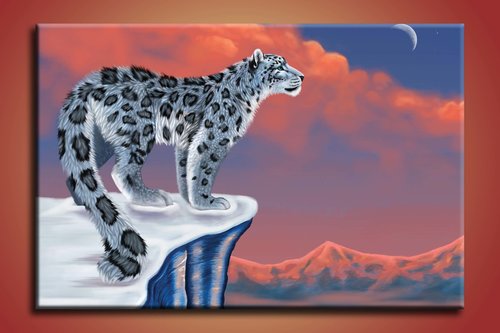 Obraz na stenu Biely Leopard 1
