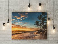 obraz na stenu východ slnka na pláži 1 dielne